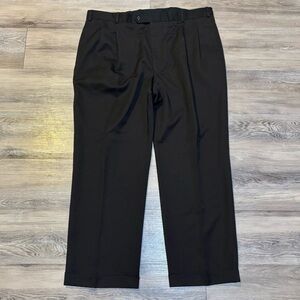 Brooks brothers 346 unlined full leg pleated front cuffed wool pants Sz 40 x 30